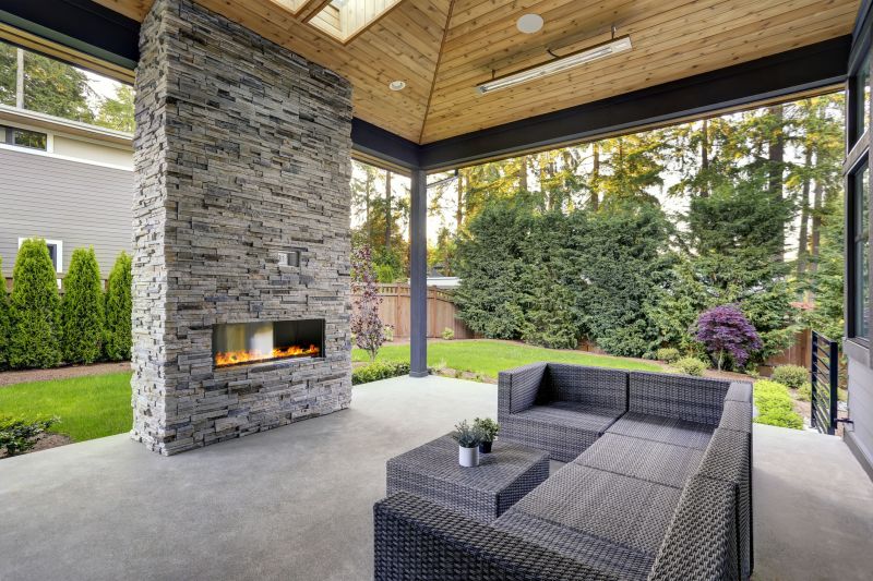 Patio Fireplace Installation