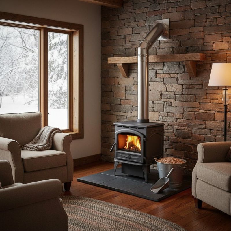 Wood Burning Fireplace Installation